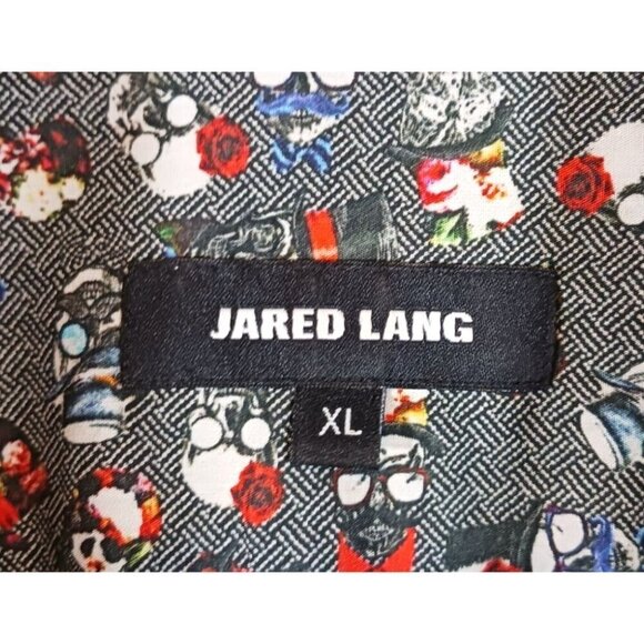Jared Lang Skull Day of the Dead Button Up‎ Men's Shirt Size XL - Picture 4 of 4